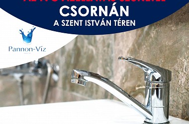 IVÓVÍZELLÁTÁS SZÜNETEL: Csornán a Szent István téren